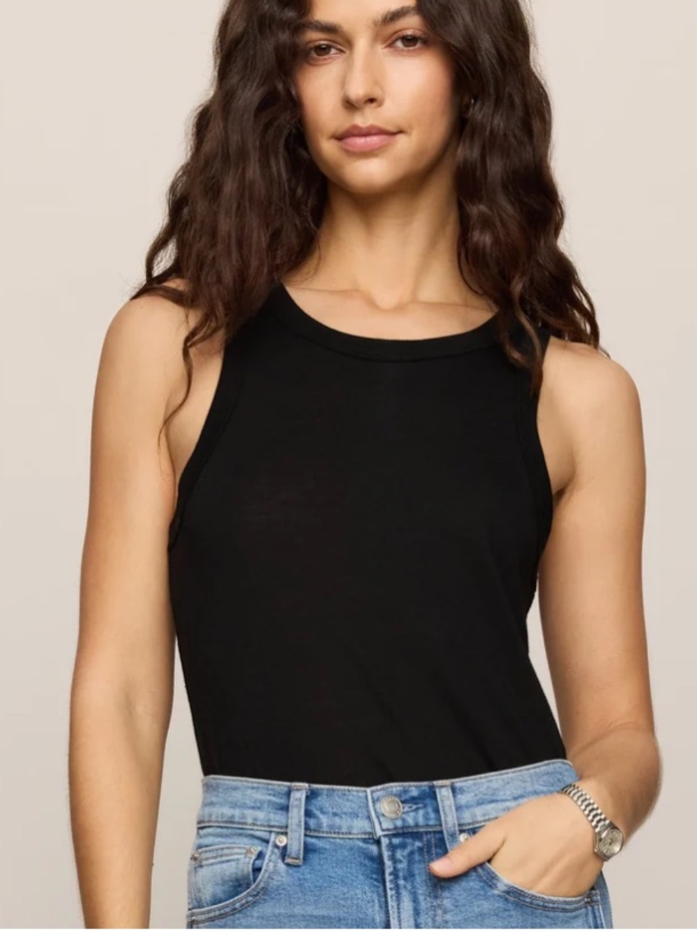 Abercrombie & Fitch Black High Neck Bodysuit Woman’s Size Medium